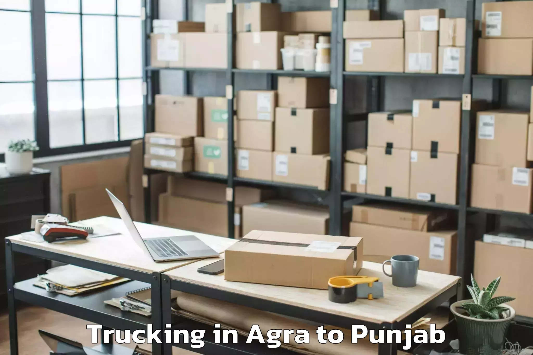 Leading Agra to Adampur Trucking Provider